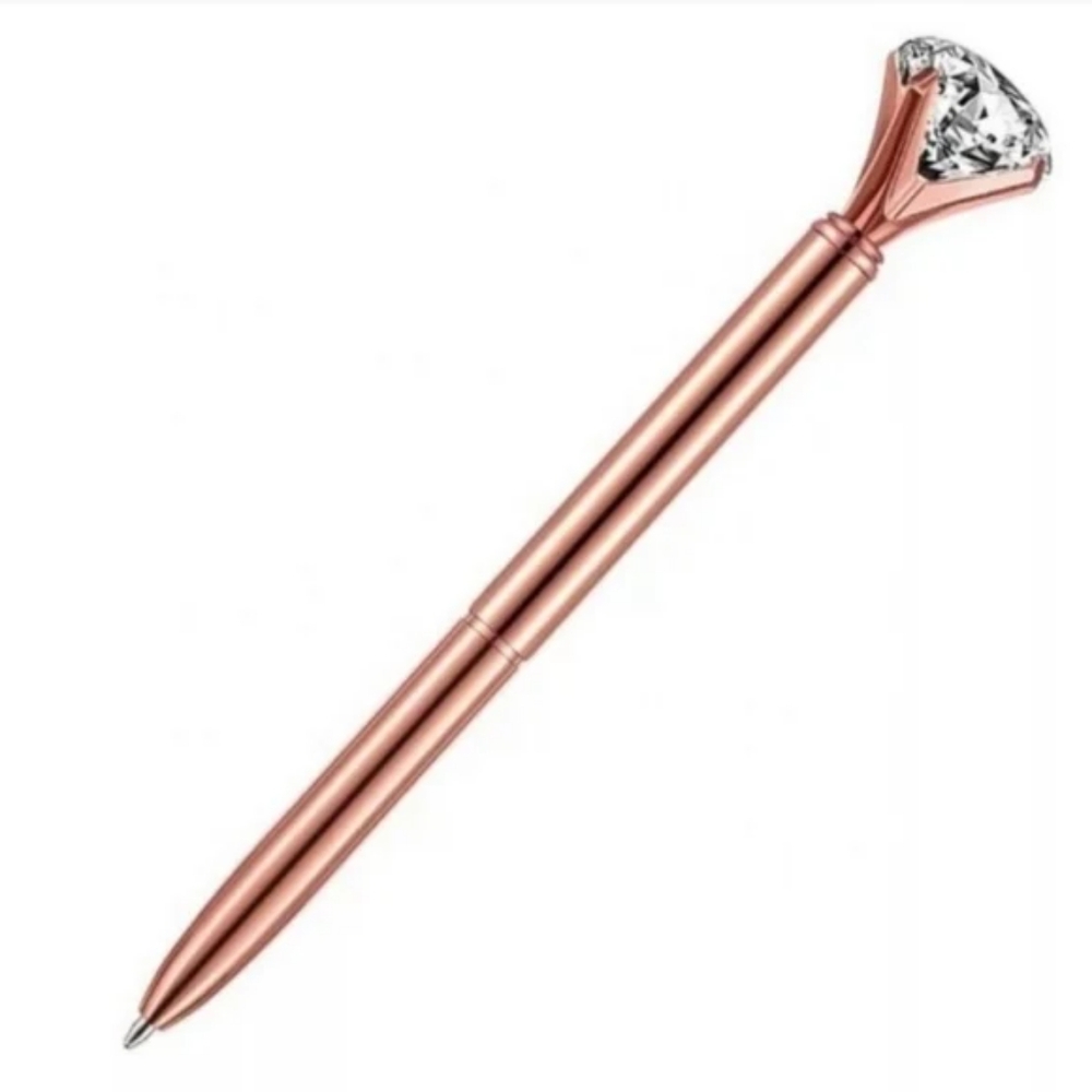 HYFVE Crystal Rosegold Writing Pen & Sticky Note Pad